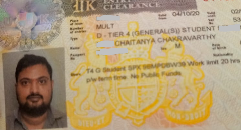 Chaitanya student visa Novus Education